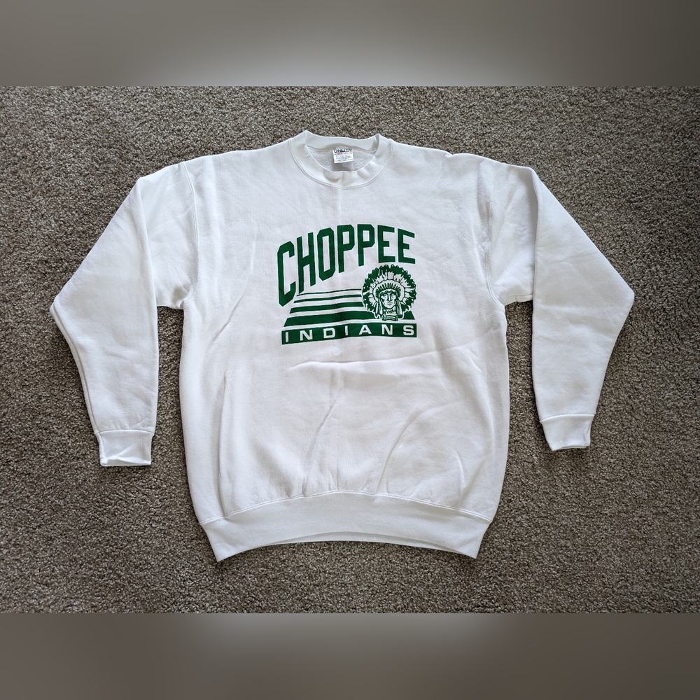 Vintage Oneita Power Sweats Sweatshirt Sz XL RARE Made In USA Choppee Indians